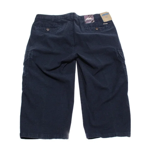 Meyer NWT Casual / Cargo Shorts Size 52 36 US Solid Blue Cotton Blend
